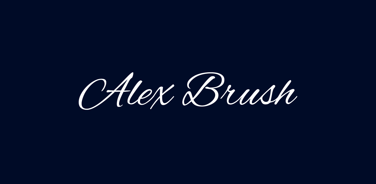 Alex Brush Font