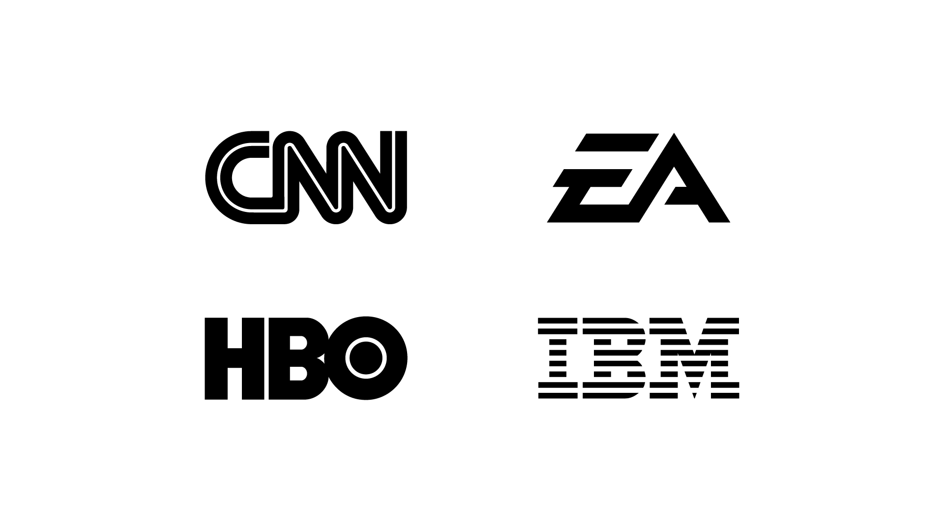 Illustration of various lettermark logos