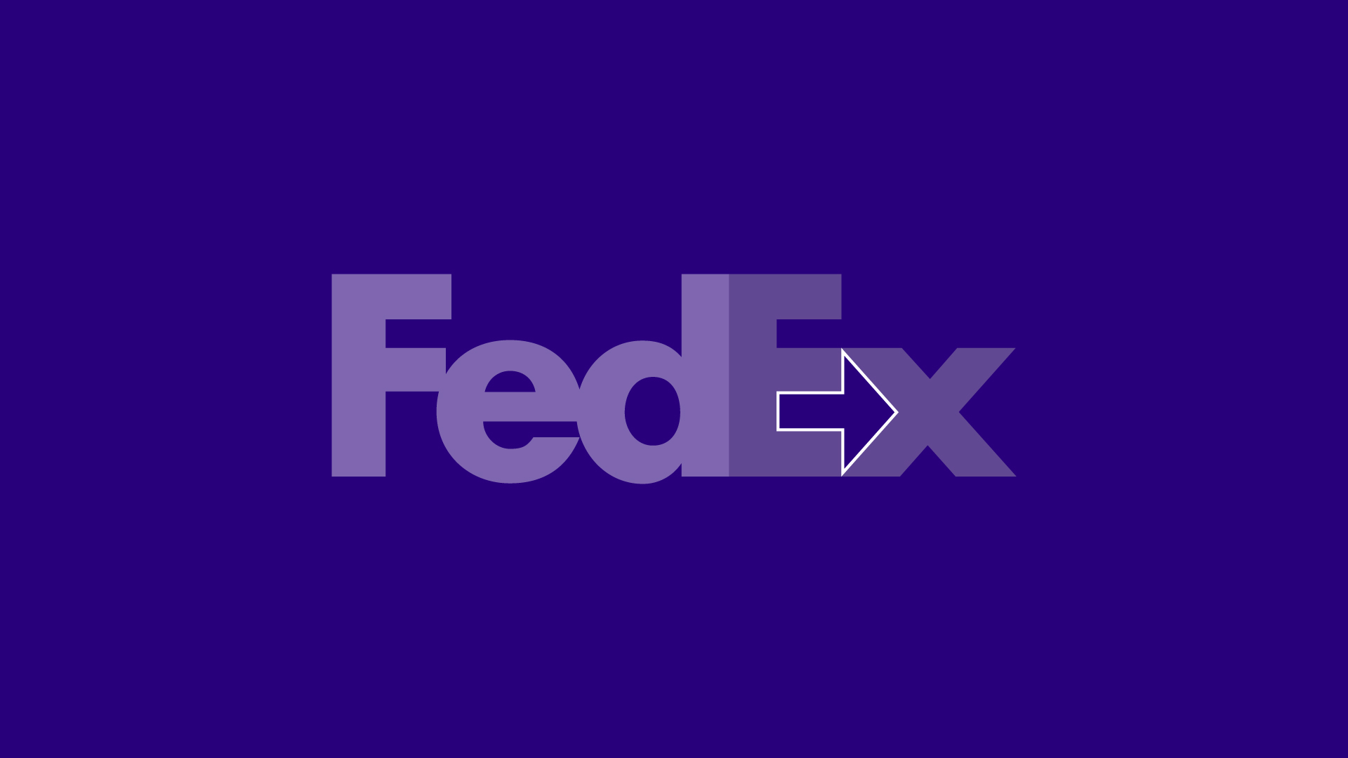 Negative space fedex arrow
