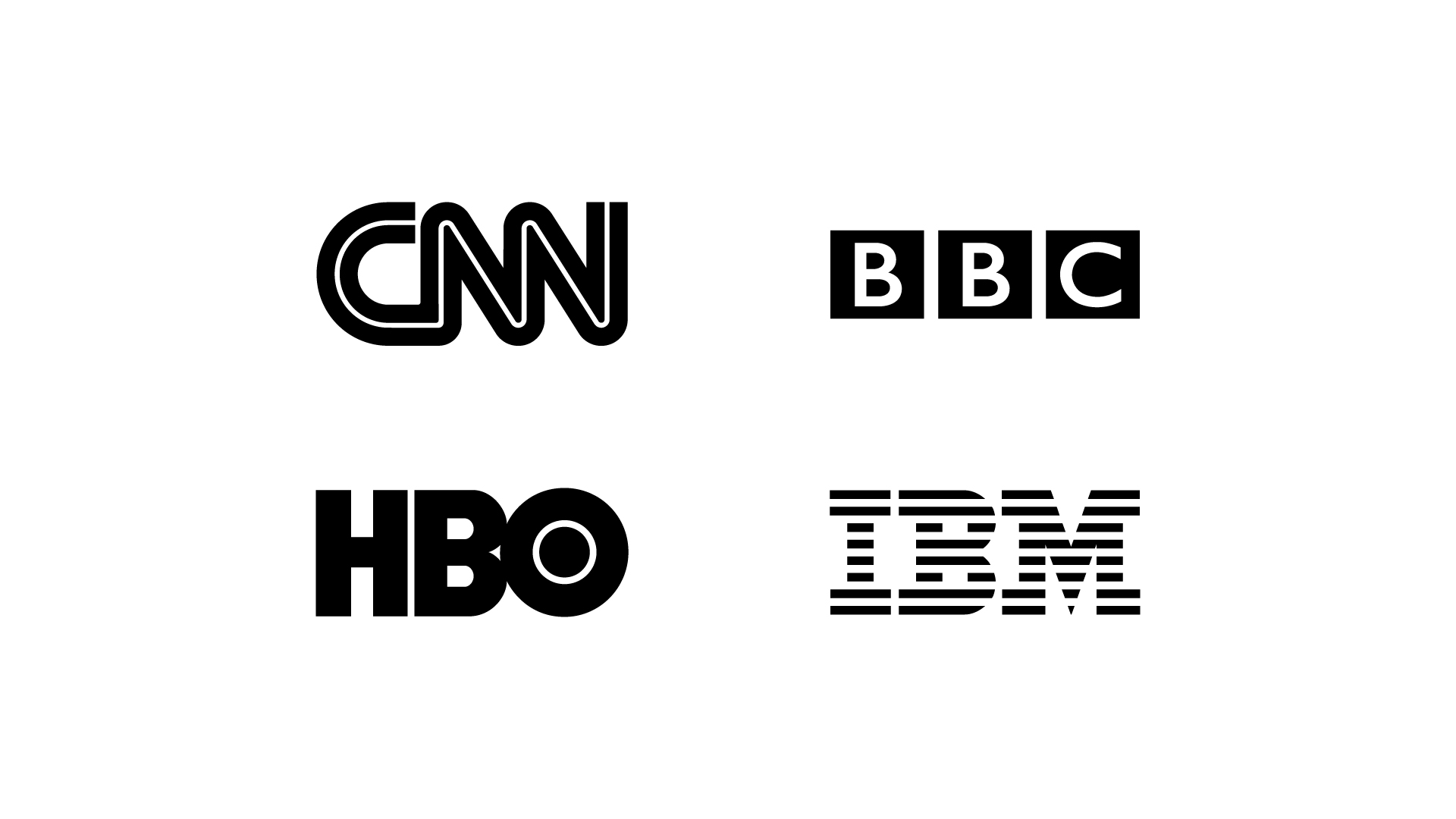 Illustration of various lettermark logos