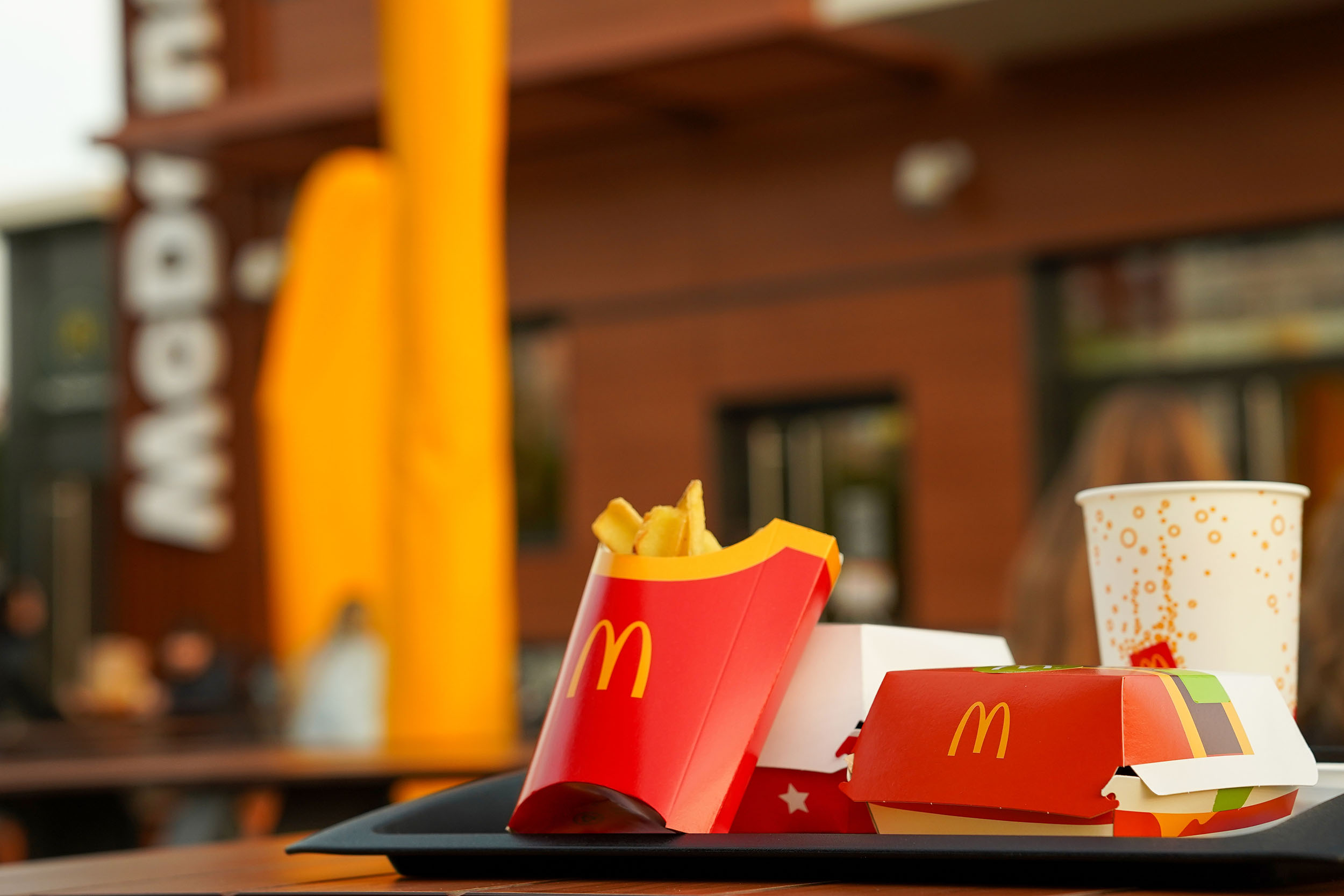 McDonald's logo packaging