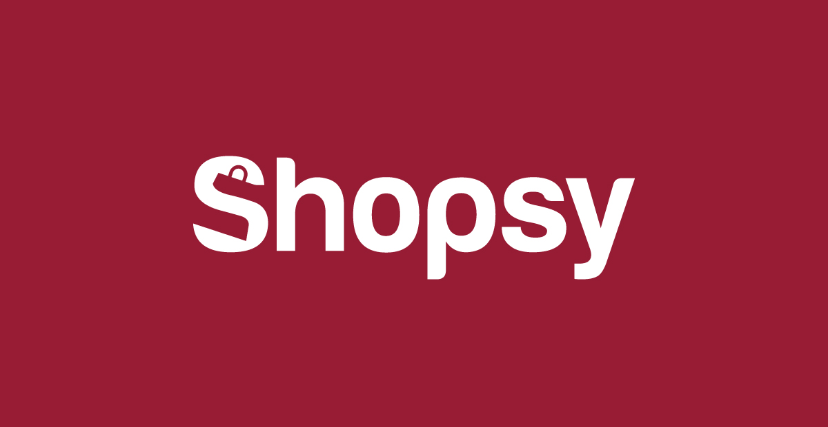 shopsy negative space logo