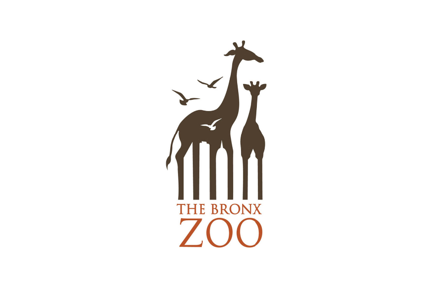 the bronx zoo negative space logo