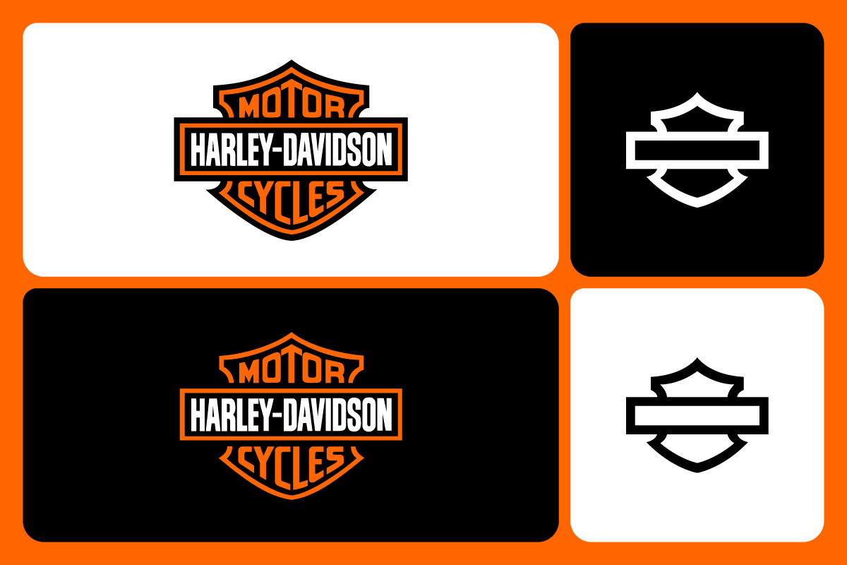 harley davidson logo variations