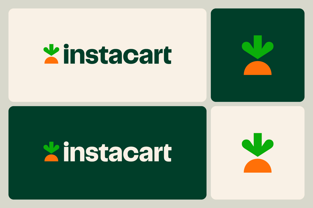 instacart logo variations
